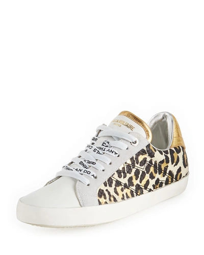 Shop Zadig & Voltaire Leo Wild Platform Sneakers In Leopard