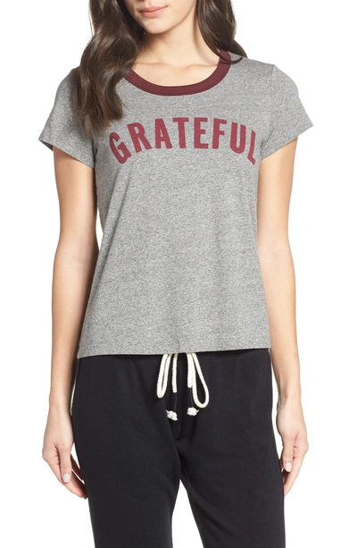 Shop Sol Angeles Grateful Ringer Tee In Heather