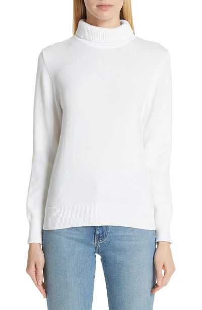 Shop Simon Miller Doria Rib Turtleneck Sweater In White