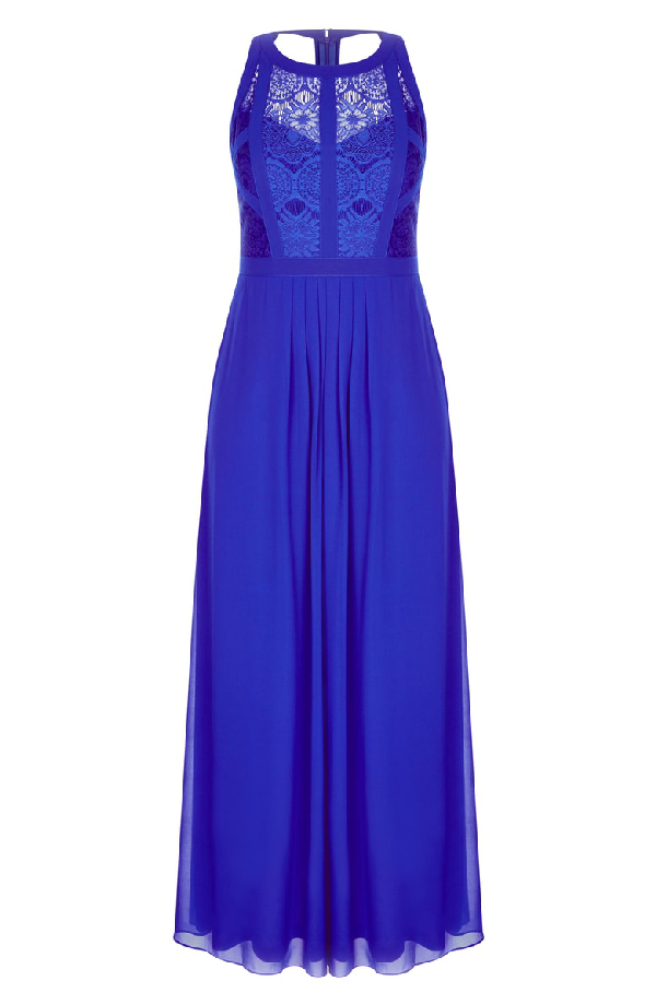 city chic paneled lace bodice gown