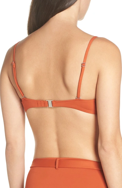 Shop Onia Lydia Underwire Bikini Top In Rooibos