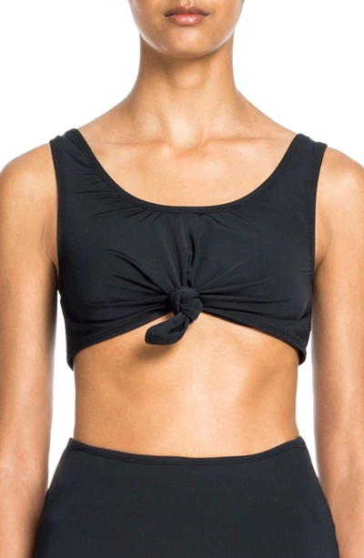 Shop Beth Richards Knot Bikini Top In Black