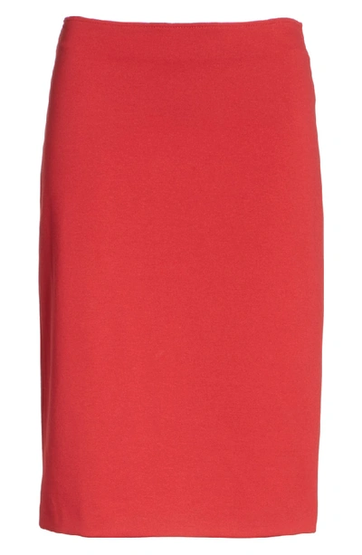 Shop Emporio Armani Pencil Skirt In Volcanic Rose