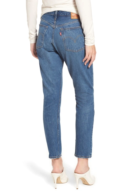 Shop Levi's 501 High Waist Ankle Skinny Jeans In Chill Pill