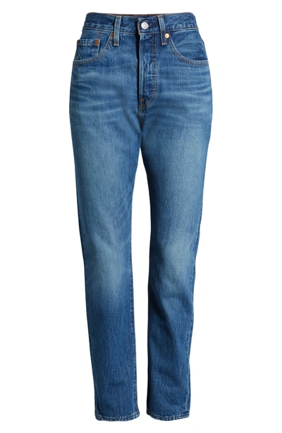 Shop Levi's 501 High Waist Ankle Skinny Jeans In Chill Pill