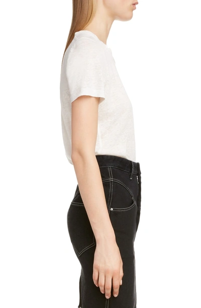 Shop Isabel Marant Linen Tee In White