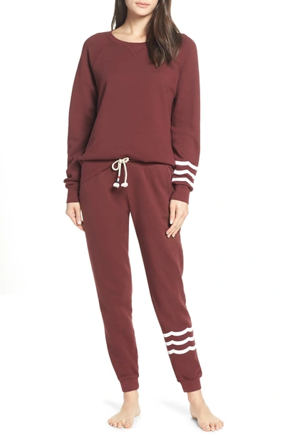 Shop Sol Angeles Essential Pullover In Syrah