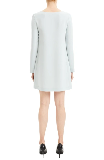 Shop Theory Shift Dress In Silver Ice