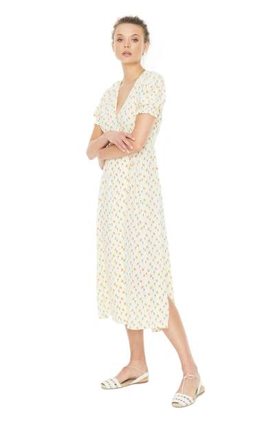 Faithfull The Brand Hana Wrap Midi Dress In Marje Floral Print | ModeSens