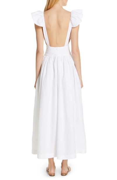 Shop Kalita Persephone Linen Maxi Dress In Spindrift