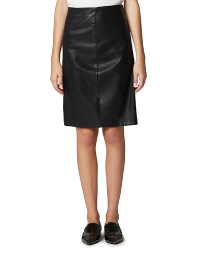 Shop Blanknyc Vegan Leather Side-split Pencil Skirt In Schooled
