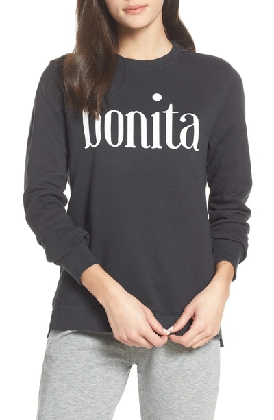 Shop Sol Angeles Bonita Sweatshirt In V Black