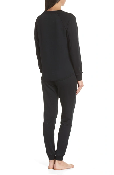 Shop Alternative Lazy Day Sweatshirt & Sweatpants In True Black