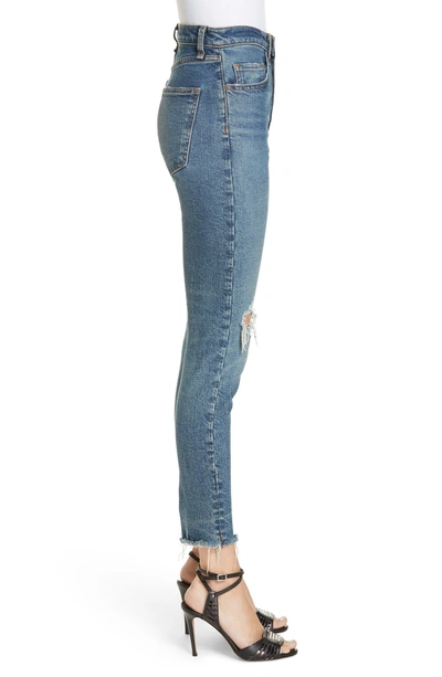 Shop Veronica Beard Faye Distressed Skinny Jeans In Terrain
