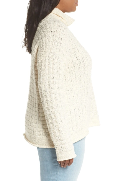 Shop Eileen Fisher Turtleneck Sweater In White
