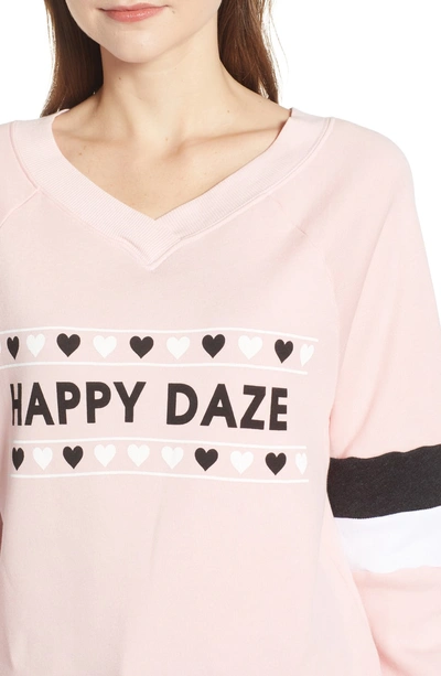 Shop Wildfox Gidget Beach Jumper - Happy Daze Sweatshirt In Romantic