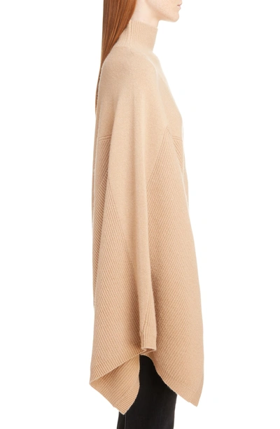 Shop Givenchy Cashmere Cape Sweater In 280-camel Beige Camel