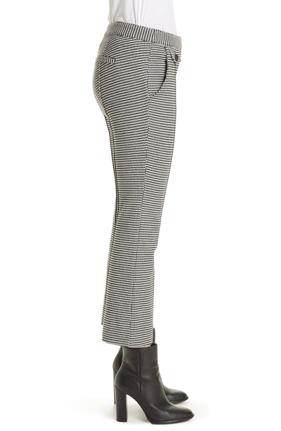 Shop Derek Lam 10 Crosby Flare Leg Crop Trousers In Black-white
