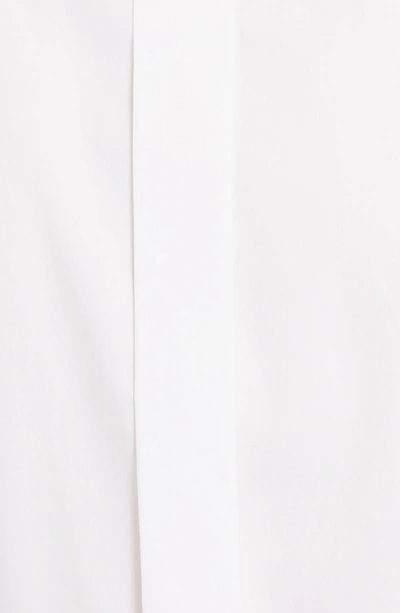 Shop Dolce & Gabbana Crown Detail Stretch Poplin Shirt In W0800 White