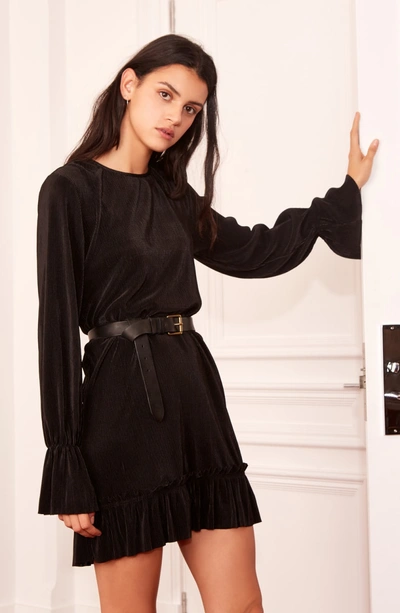 Shop The Fifth Label Plisse Minidress In Black
