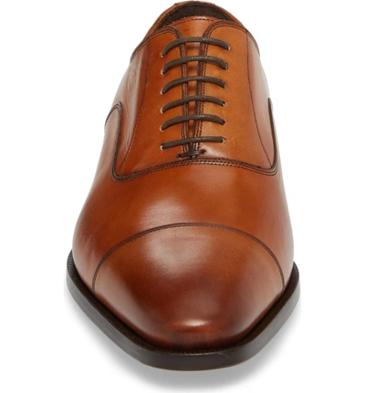 Shop To Boot New York Knoll Cap Toe Oxford In Cognac Leather