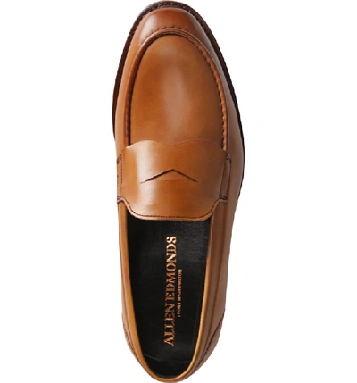 Shop Allen Edmonds Mercer Penny Loafer In Walnut Leather