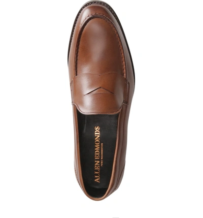 Shop Allen Edmonds Mercer Penny Loafer In Coffee Leather