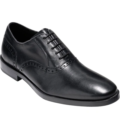 Shop Cole Haan 'hamilton Grand' Plain Toe Oxford In Black Leather