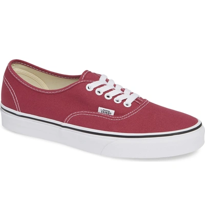 Shop Vans 'authentic' Sneaker In Dry Rose/ White Canvas
