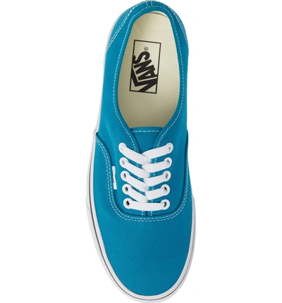 Shop Vans 'authentic' Sneaker In Enamel Blue/ White Canvas
