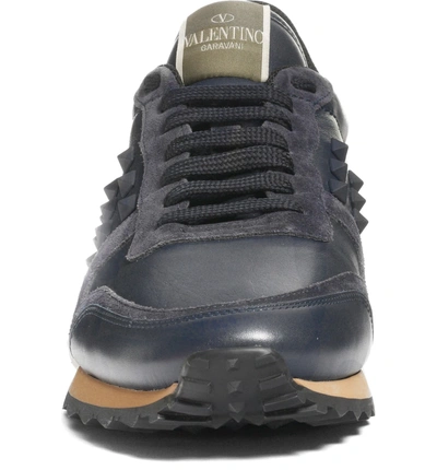 Shop Valentino Rockrunner Sneaker In Marine