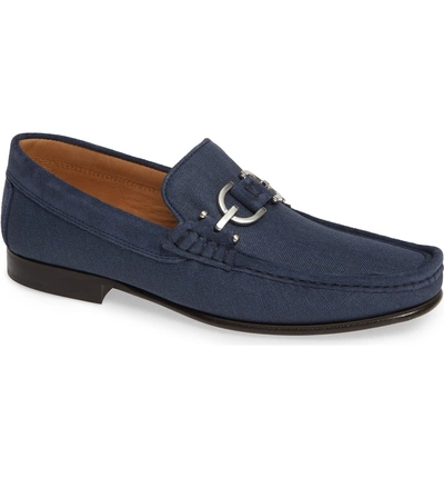 Shop Donald Pliner Dacio Ii Loafer In Navy Suede