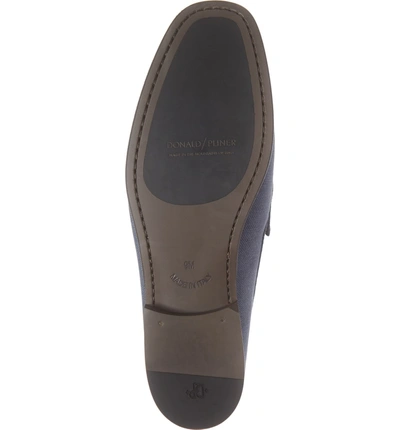 Shop Donald Pliner Dacio Ii Loafer In Navy Suede