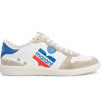 Shop Isabel Marant Bulian Tricolor Sneaker In White