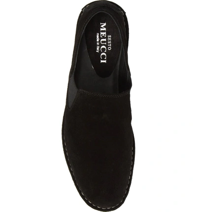 Shop Sesto Meucci Oralie Slip-on Sneaker In Black Suede