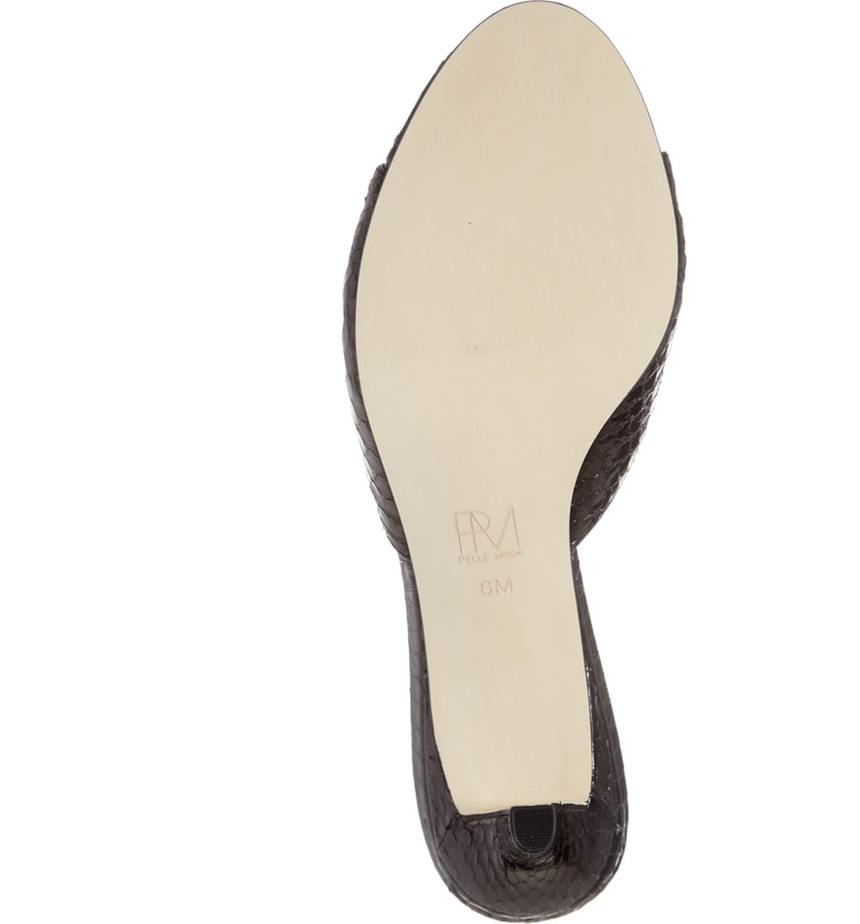 pelle moda bex kitten heel slide