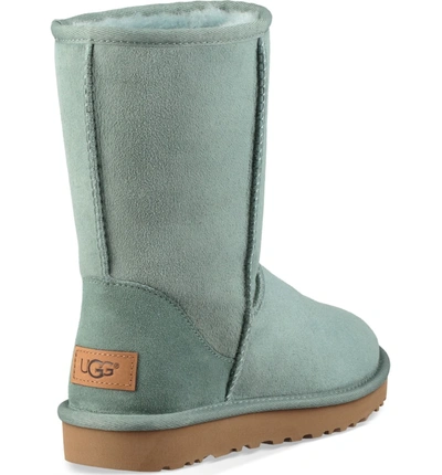 Shop Ugg Classic Ii Genuine Shearling Lined Short Boot In Sea Green