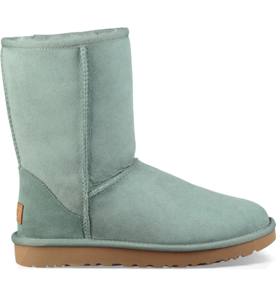 Shop Ugg Classic Ii Genuine Shearling Lined Short Boot In Sea Green