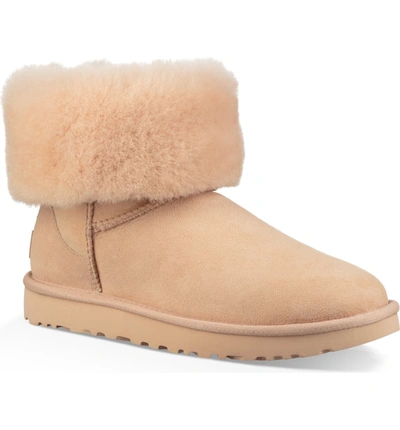 Shop Ugg Classic Ii Genuine Shearling Lined Short Boot In Amber Light