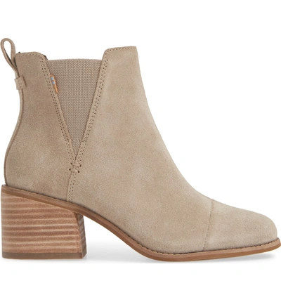 Shop Toms Esme Bootie In Desert Taupe Suede