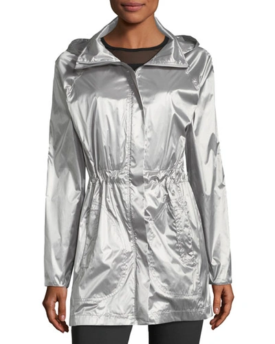Shop Anatomie Merika Water-resistant Travel Jacket In Silver Grey