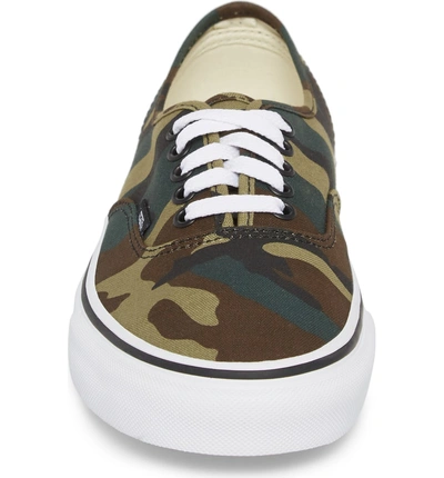 Shop Vans 'authentic' Sneaker In Black / Woodland