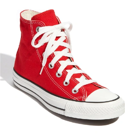 Shop Converse Chuck Taylor High Top Sneaker In Red