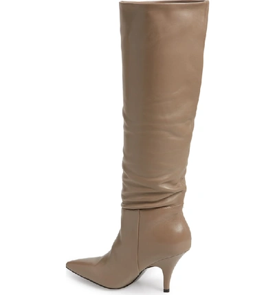 Shop Kendall + Kylie Calla Knee High Boot In Taupe Leather
