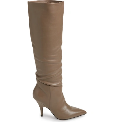 Shop Kendall + Kylie Calla Knee High Boot In Taupe Leather