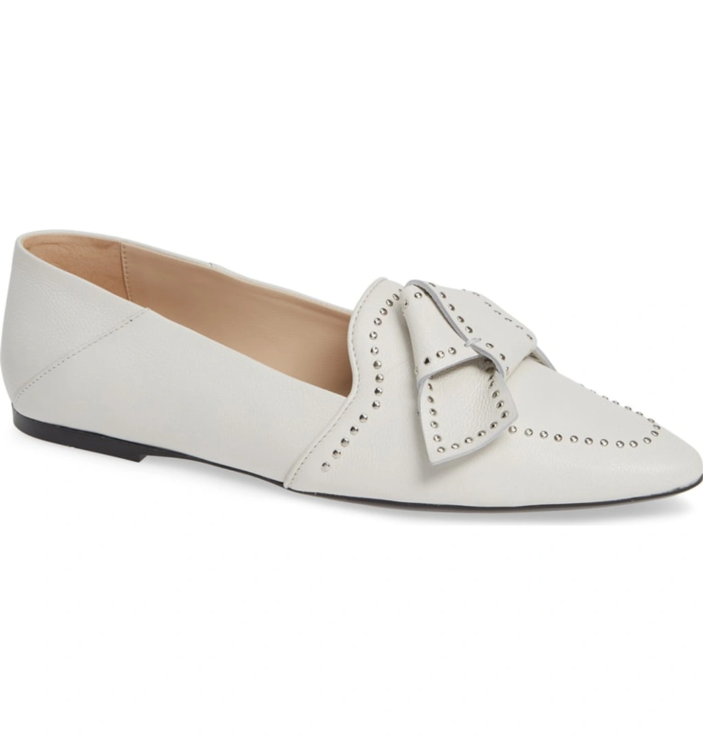 Tod s Studded Bow Loafer In White ModeSens
