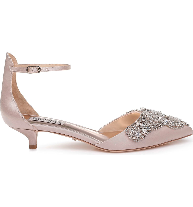badgley mischka fiana ankle strap pump