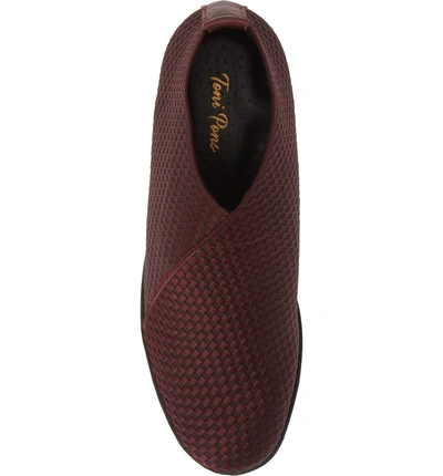 Shop Toni Pons Bor Bootie In Burgundy Fabric