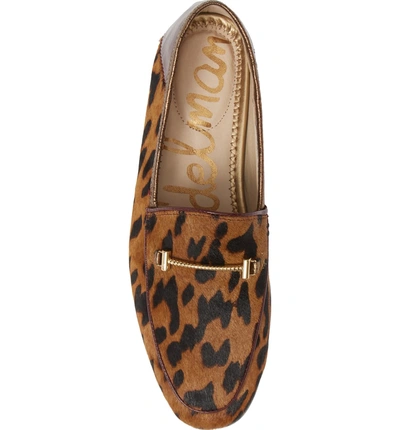Shop Sam Edelman Lior Loafer In Clouded Leopard Calf Hair
