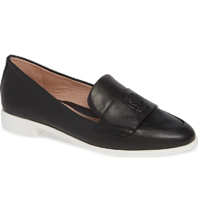 Shop Taryn Rose Blossom Loafer In Black Leather